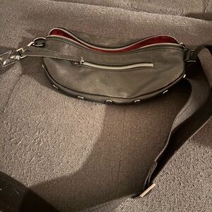 Hammitt Black Crossbody Bag with Red Lining